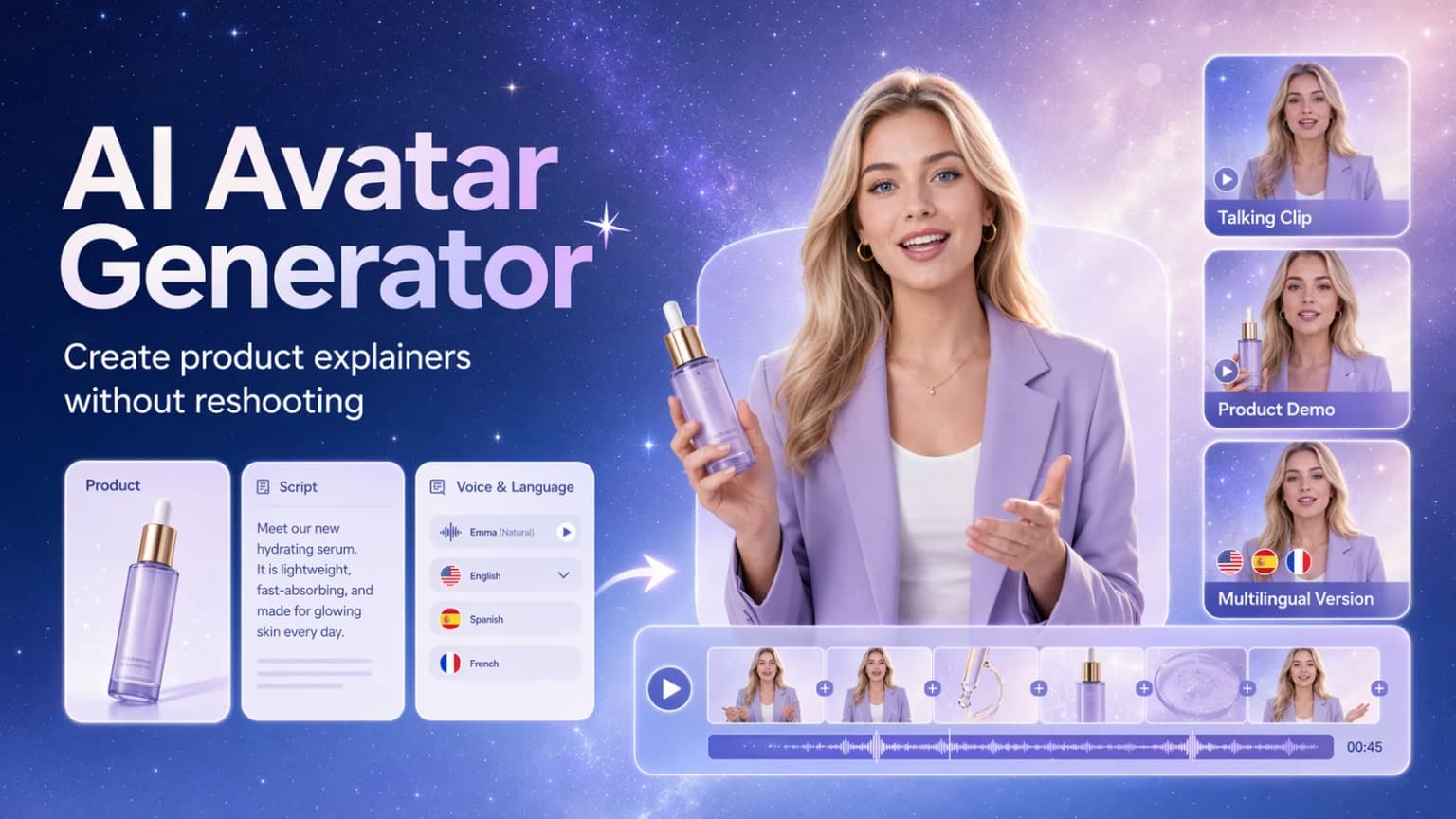  AI Avatar Generator for Product Videos: Create Product Explainers Without Reshooting