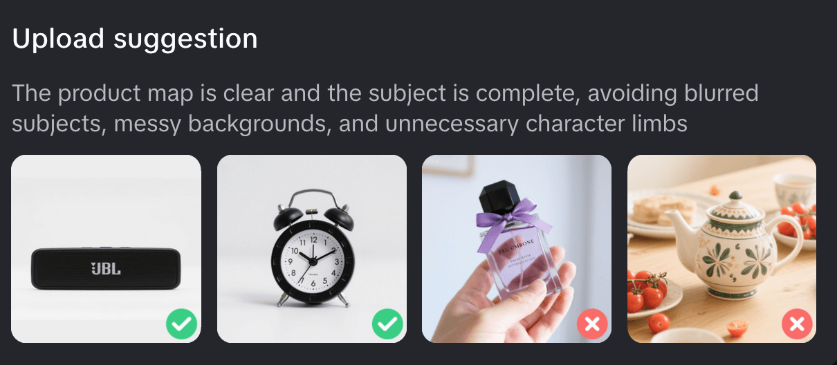 HiLight product image upload recommendations in English